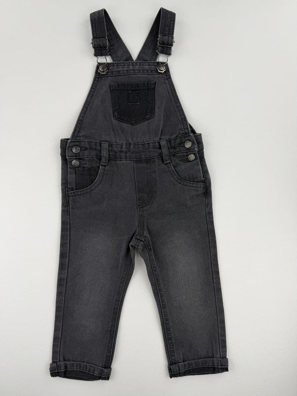 Gray denim overalls – Lulu Castagnette – 24 months