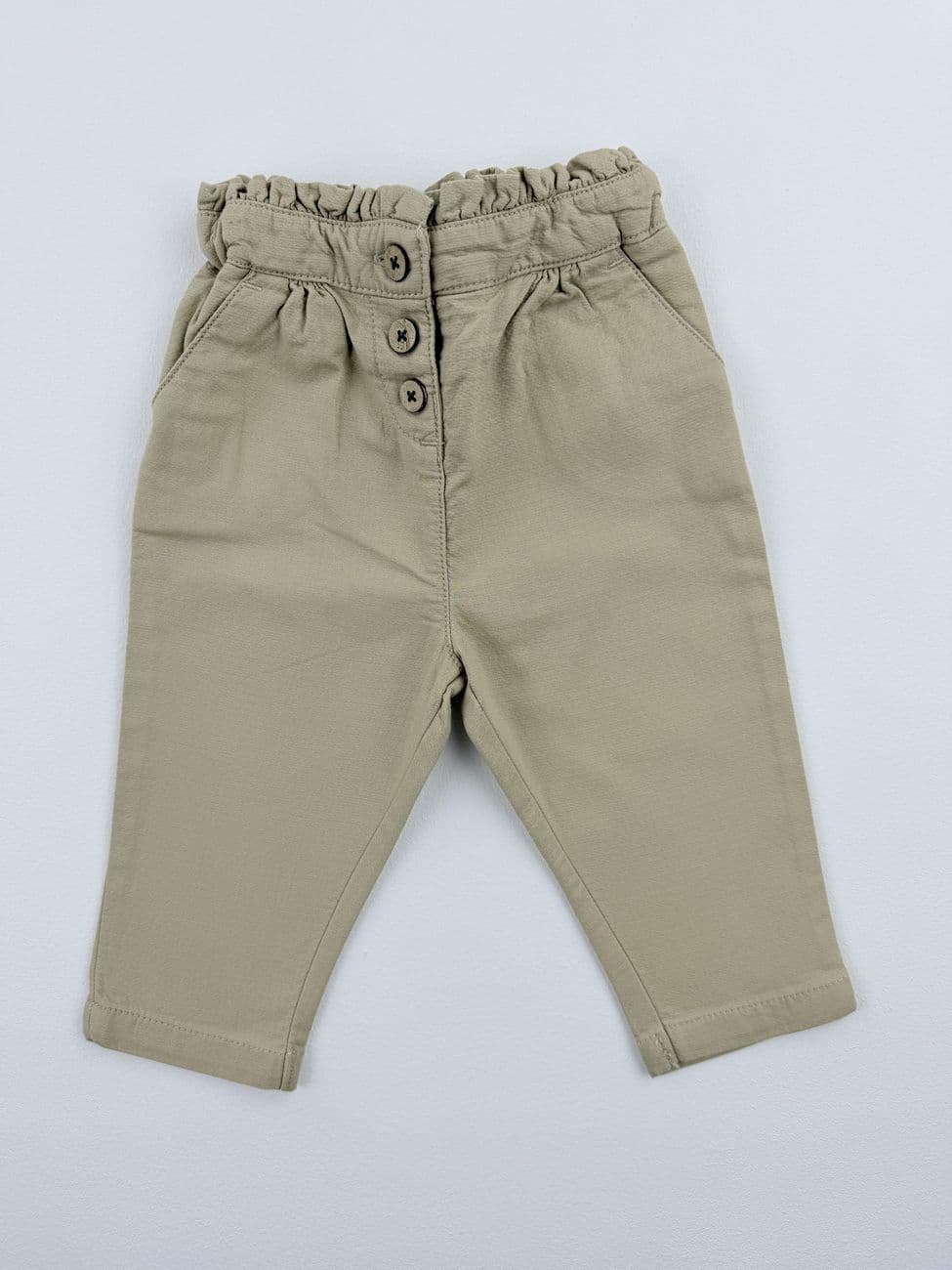 Beige gerüschte Taillenhose – Orchestra – 6 Monate (67 cm)