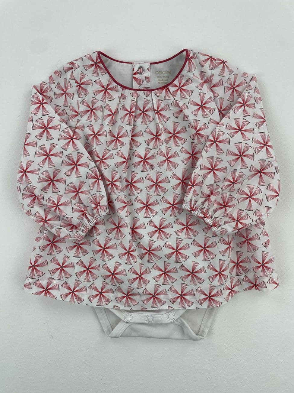 Blouse avec body intégré - Obaïbi - 9 mois (71 cm)