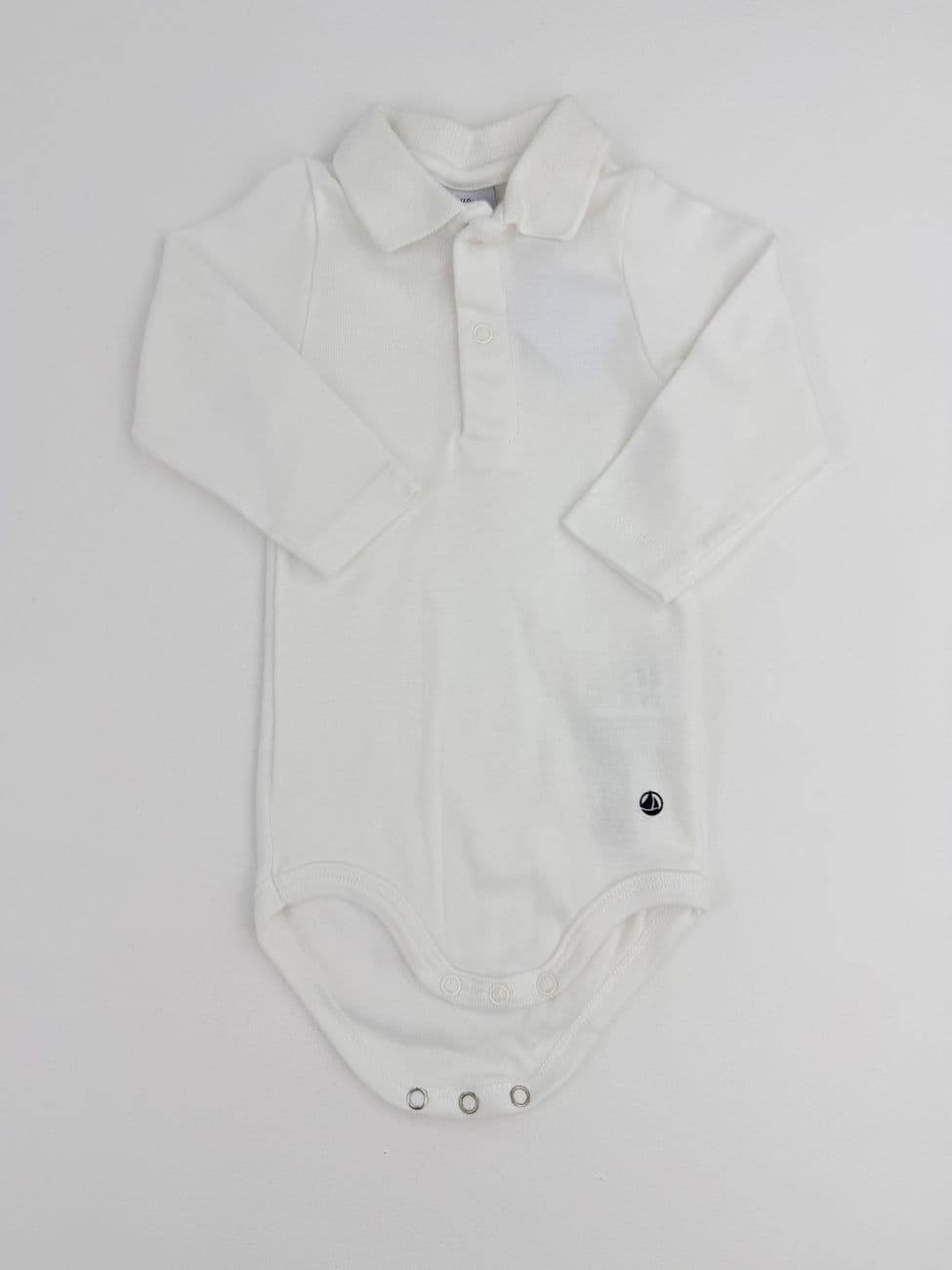 Cremefarbener Polo-Body – Petit Bateau – 3 Monate (60 cm).