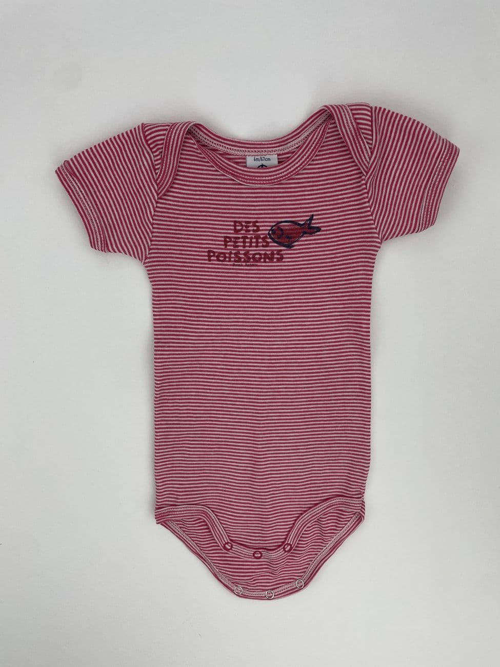 Short-sleeved bodysuit – Petit Bateau – 6 months (67 cm)