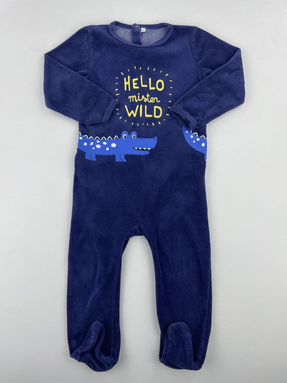 Pyjama velours motif crocodile - Auchan - 3 ans (98 cm)