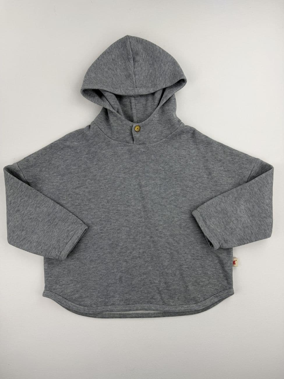 Sudadera con capucha gris jaspeado – Gamin Gamine – 5/6 años