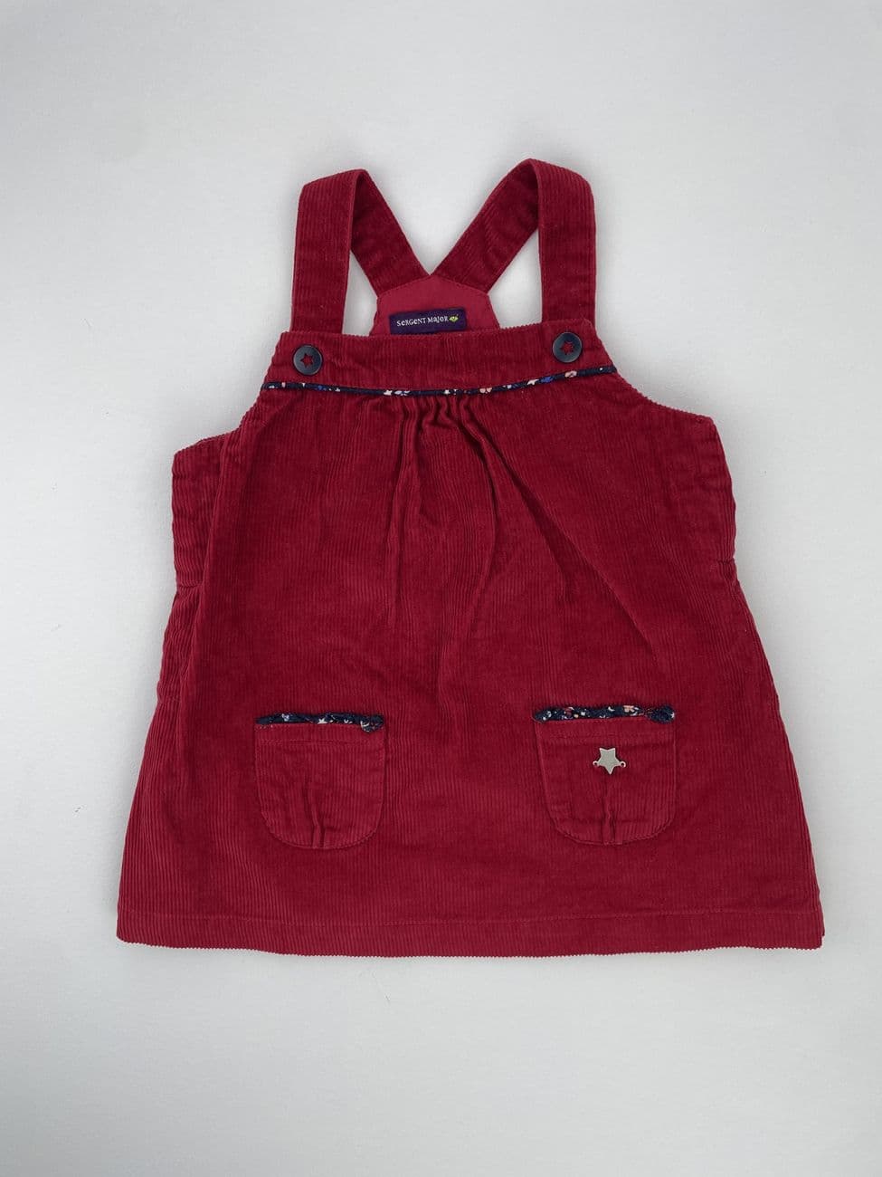 Robe salopette en velours – Sergent Major – 9 mois (71 cm)