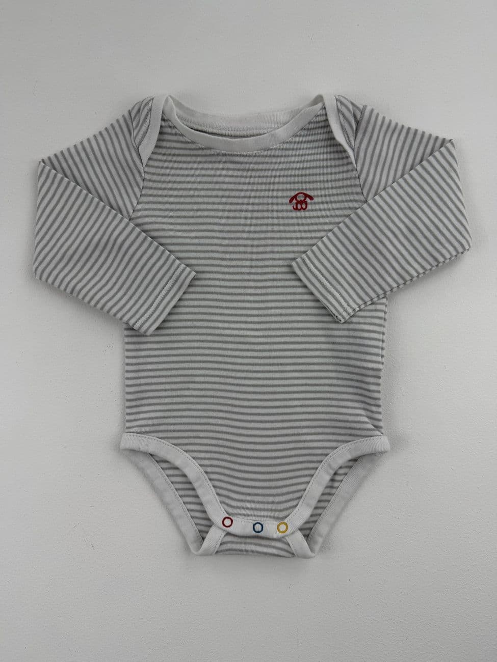 Gestreifter Langarm-Body – OBAÏBI – 6 Monate (67 cm)