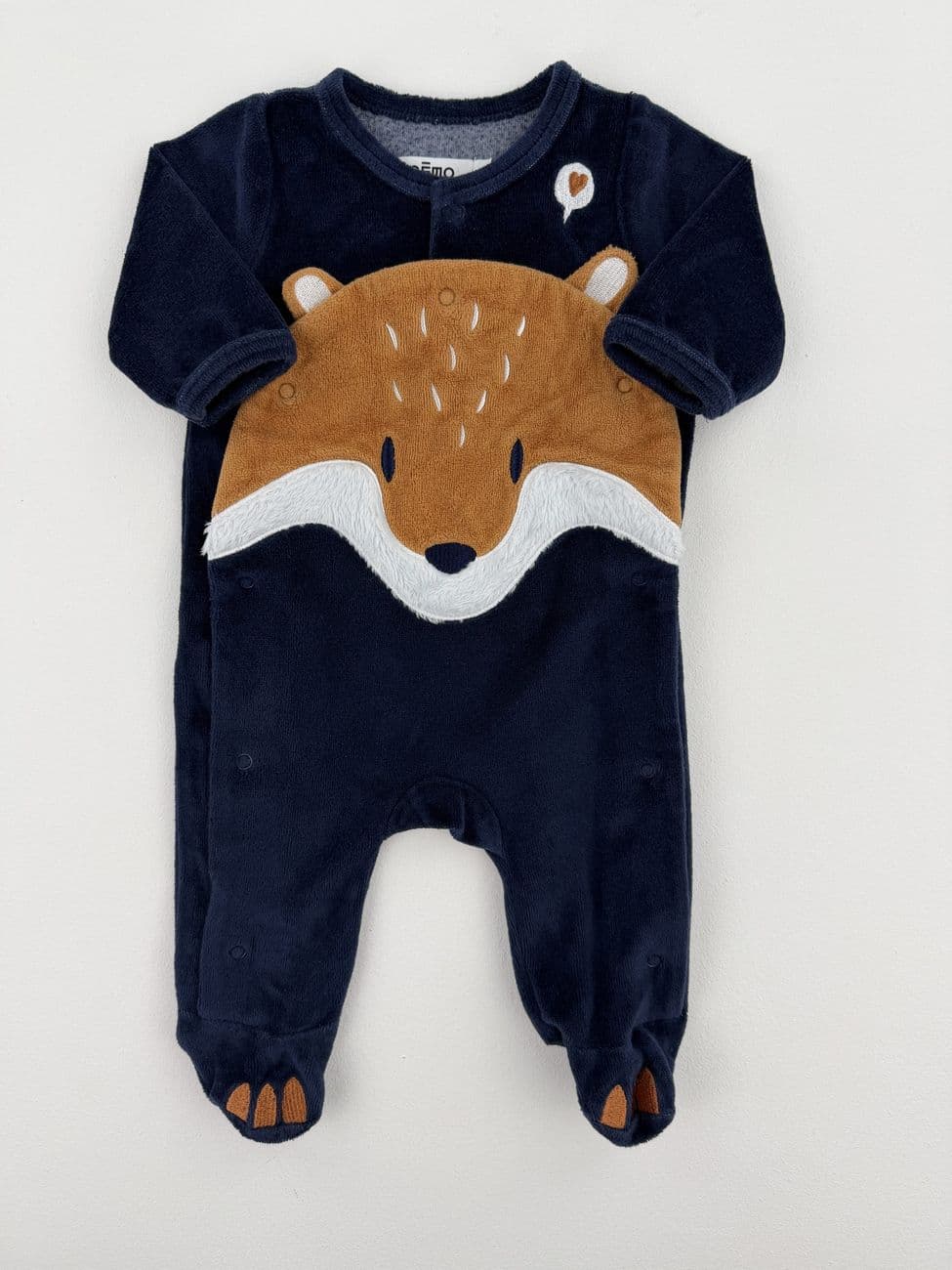 Fox velvet pajamas – Gémo – 1 month