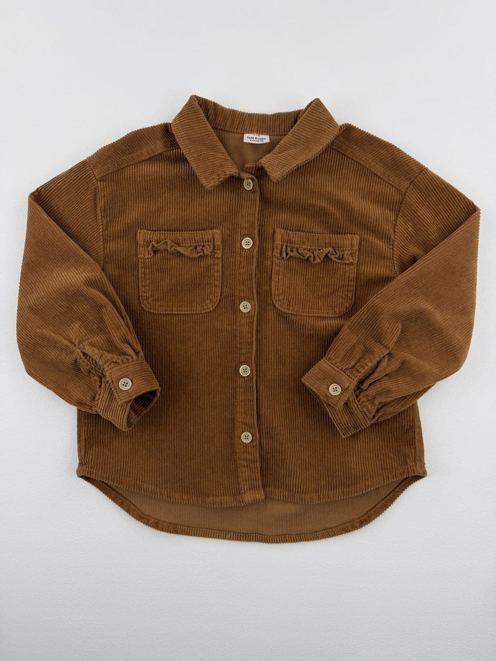 Kamelfarbenes Cordhemd/Overshirt – Tape à l’œil – 6 Jahre (116 cm)