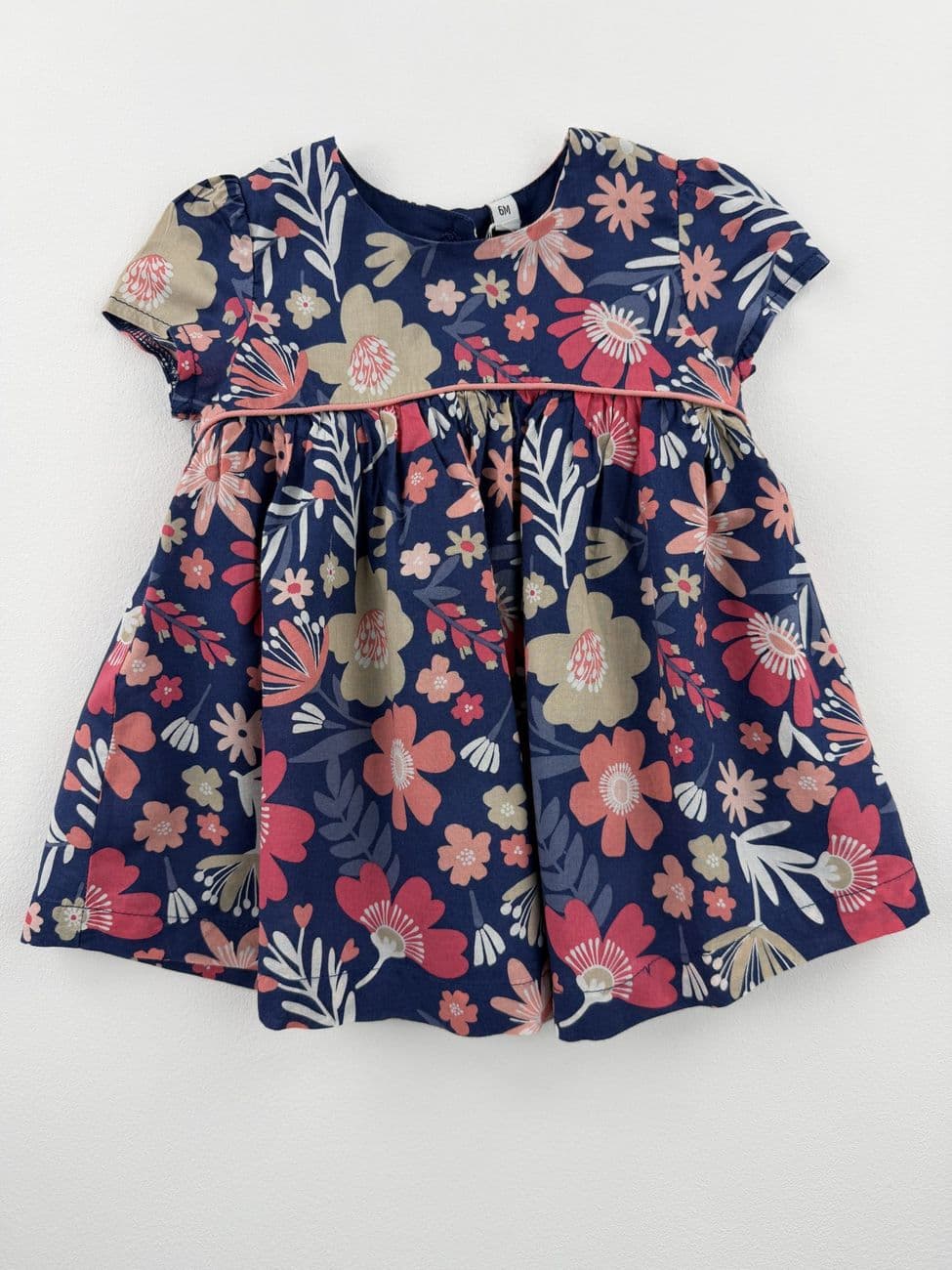 Gefüttertes Blumenkleid – 6 Monate