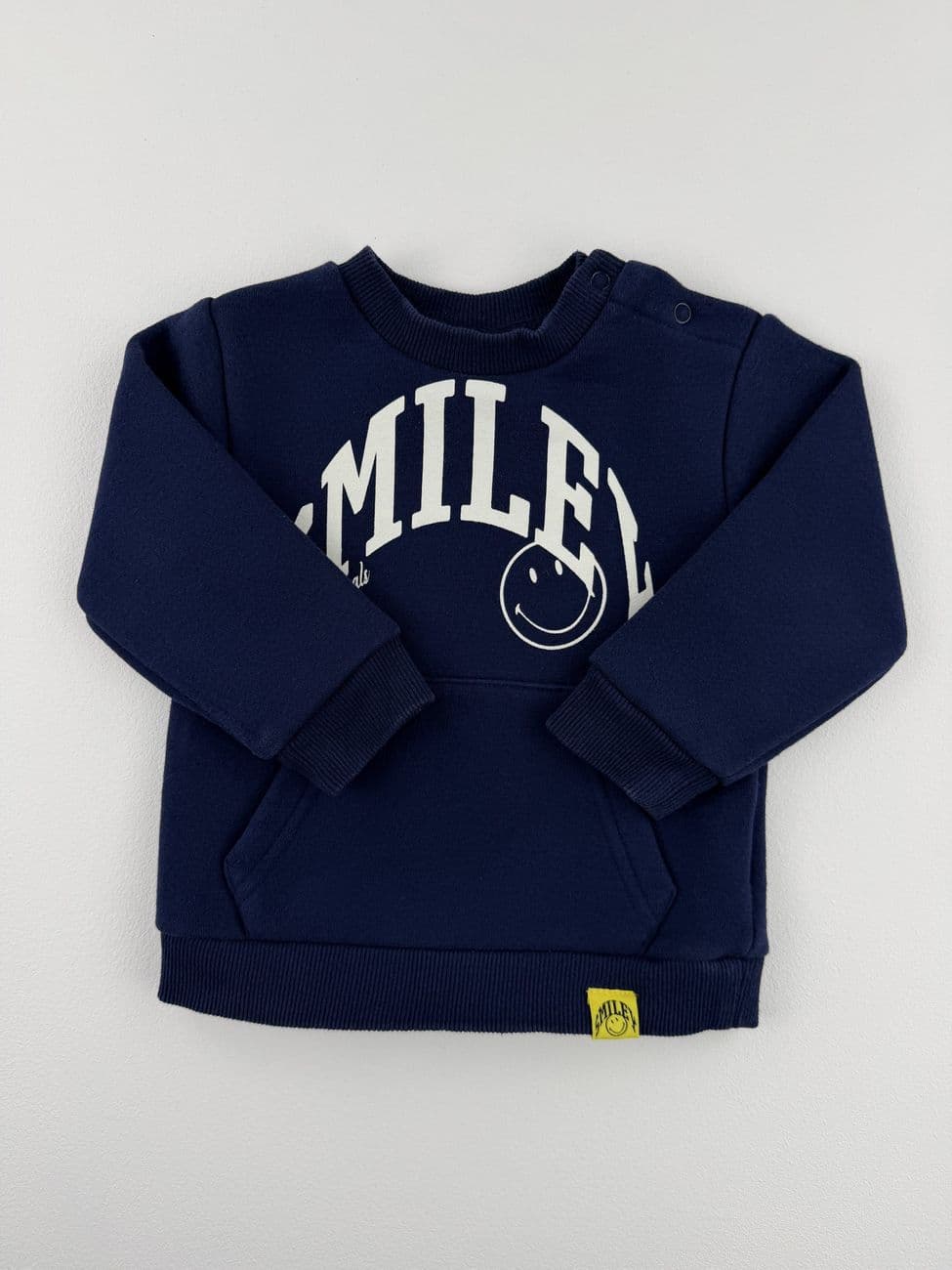 Navy blue Smiley sweatshirt – Galeries Lafayette x Smiley – 12 months