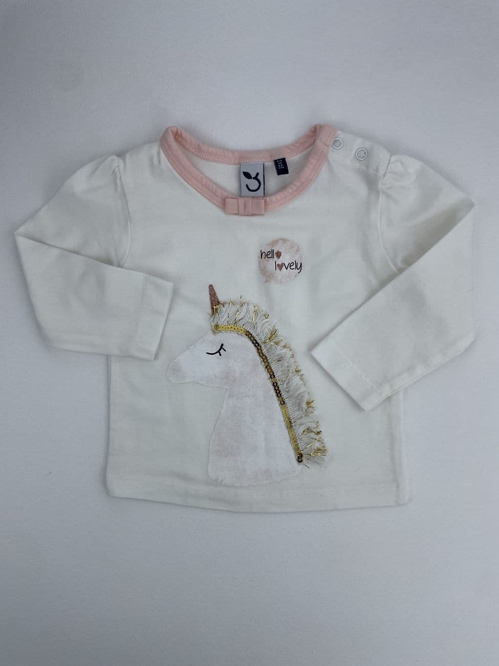 Tee-shirt manches longues - 3 pommes - 3/6 mois (68 cm)