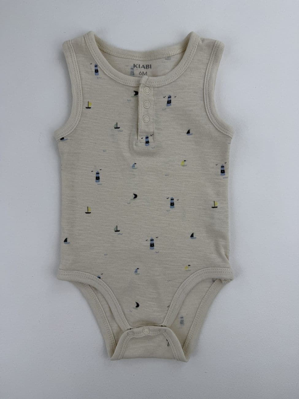 Bedruckter Tanktop-Body – Kiabi – 6 Monate (63/69 cm)
