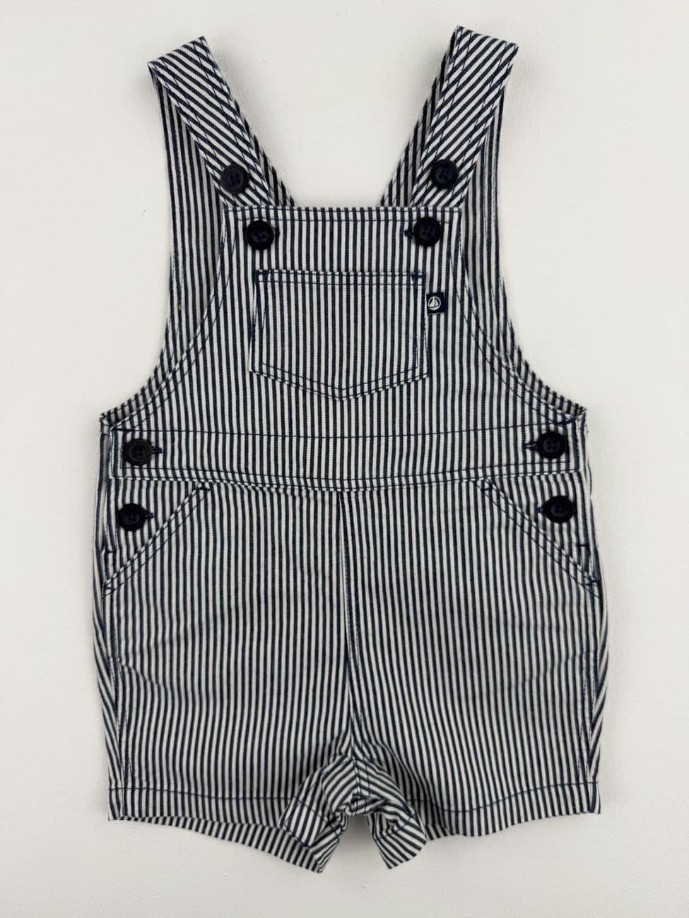 Salopette rayée – Petit Bateau – 6 mois (67 cm)