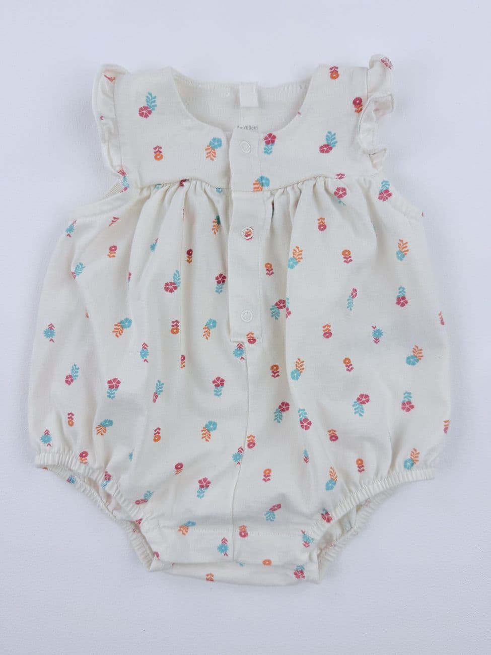 Pelele estampado flores – Petit Bateau – 3 meses (60 cm)