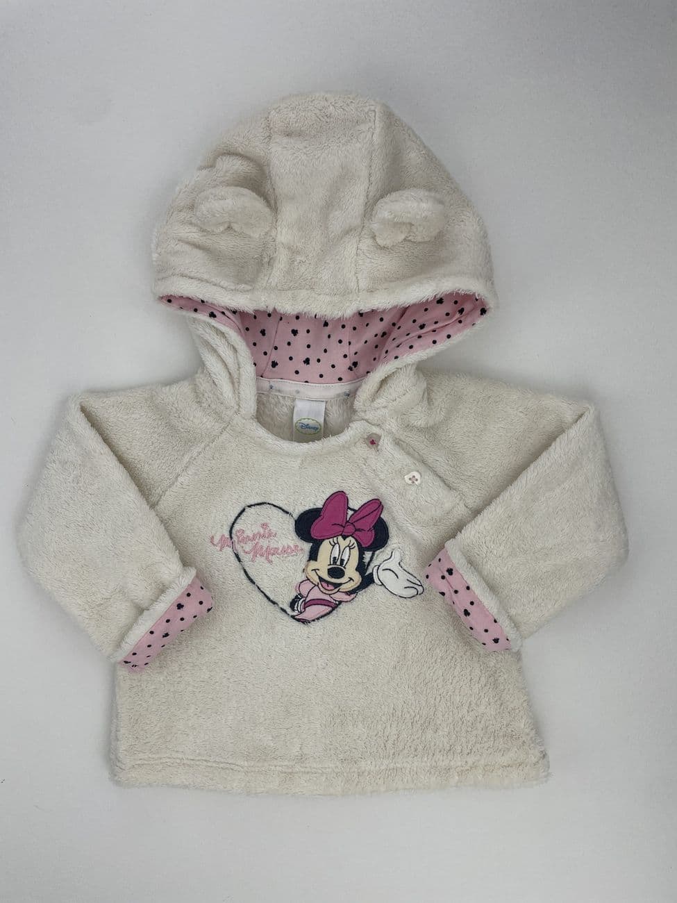 Pull polaire à capuche – Disney by C&A – 68 cm (6 mois)