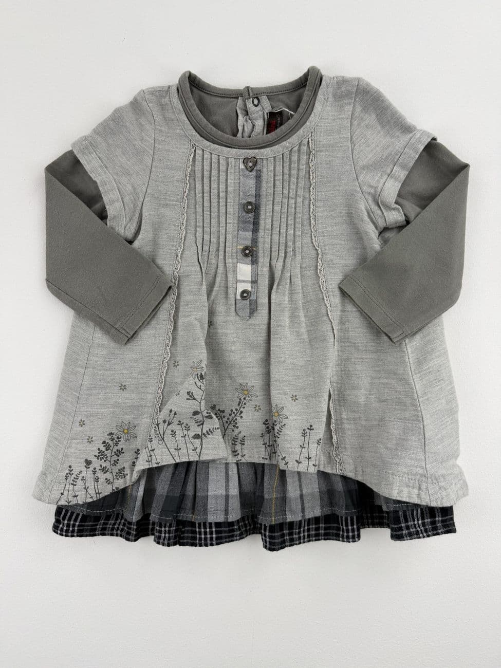 Vestido forrado de manga larga – Catimini – 18 meses (80 cm)