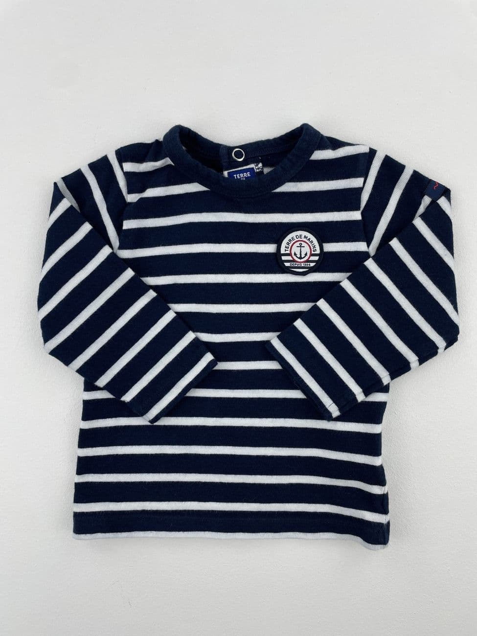 Langärmeliges Matrosen-T-Shirt – Terre de Marins – 6 Monate (67 cm)