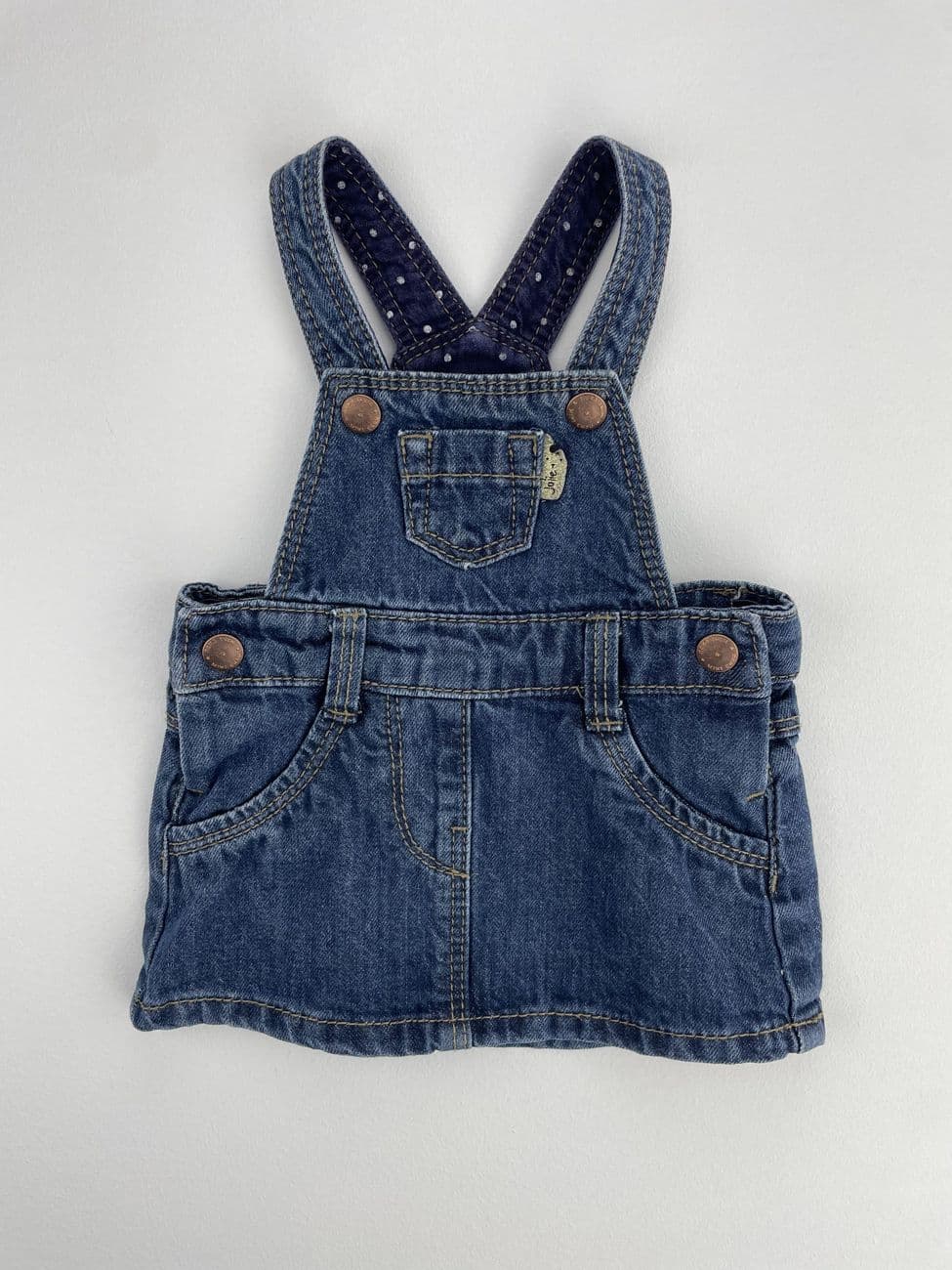 Vestido vaquero - kiabi - 1 mes (52/55cm)