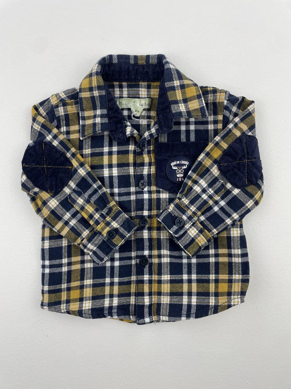 Camisa de cuadros – Mes Petits Cailloux – 3 meses (62 cm)