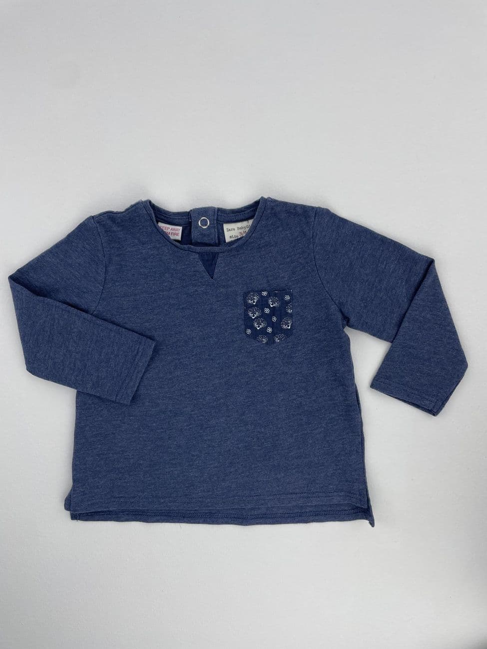 Tee-shirt manches longues - Zara - 3/6 mois (68 cm)