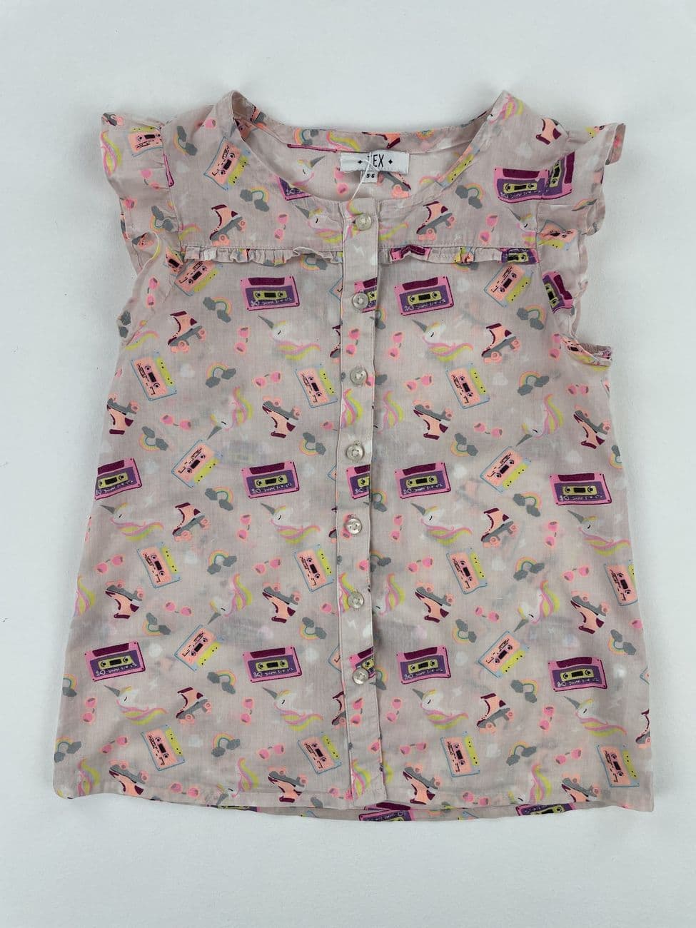 Light blouse with ruffles - TEX - 5/6 years