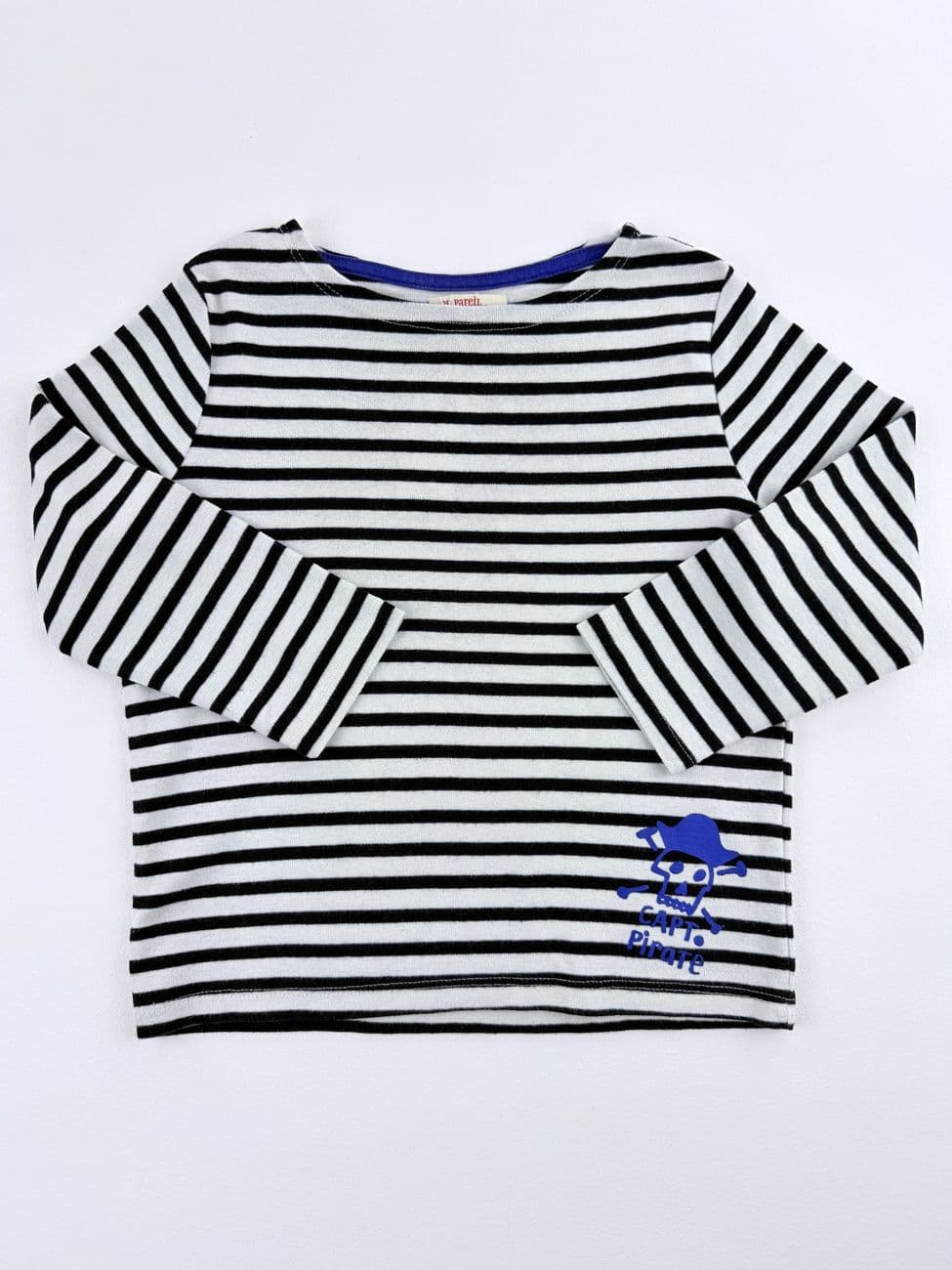 Langärmliges gestreiftes Piraten-T-Shirt – DPAM – 4 Jahre (104 cm)