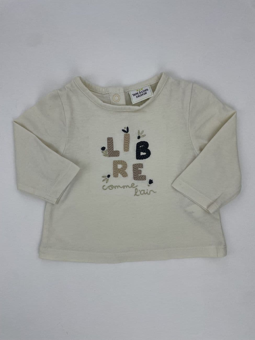 Langarm-T-Shirt – Tape à l’œil – 3 Monate (59 cm)