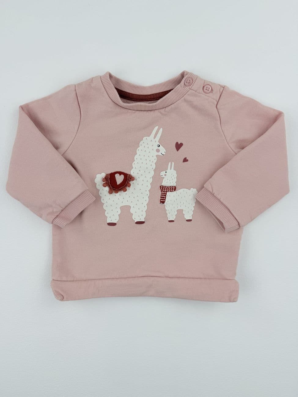 Sudadera estampado llamas rosa – C&A – 74 cm (12 meses)