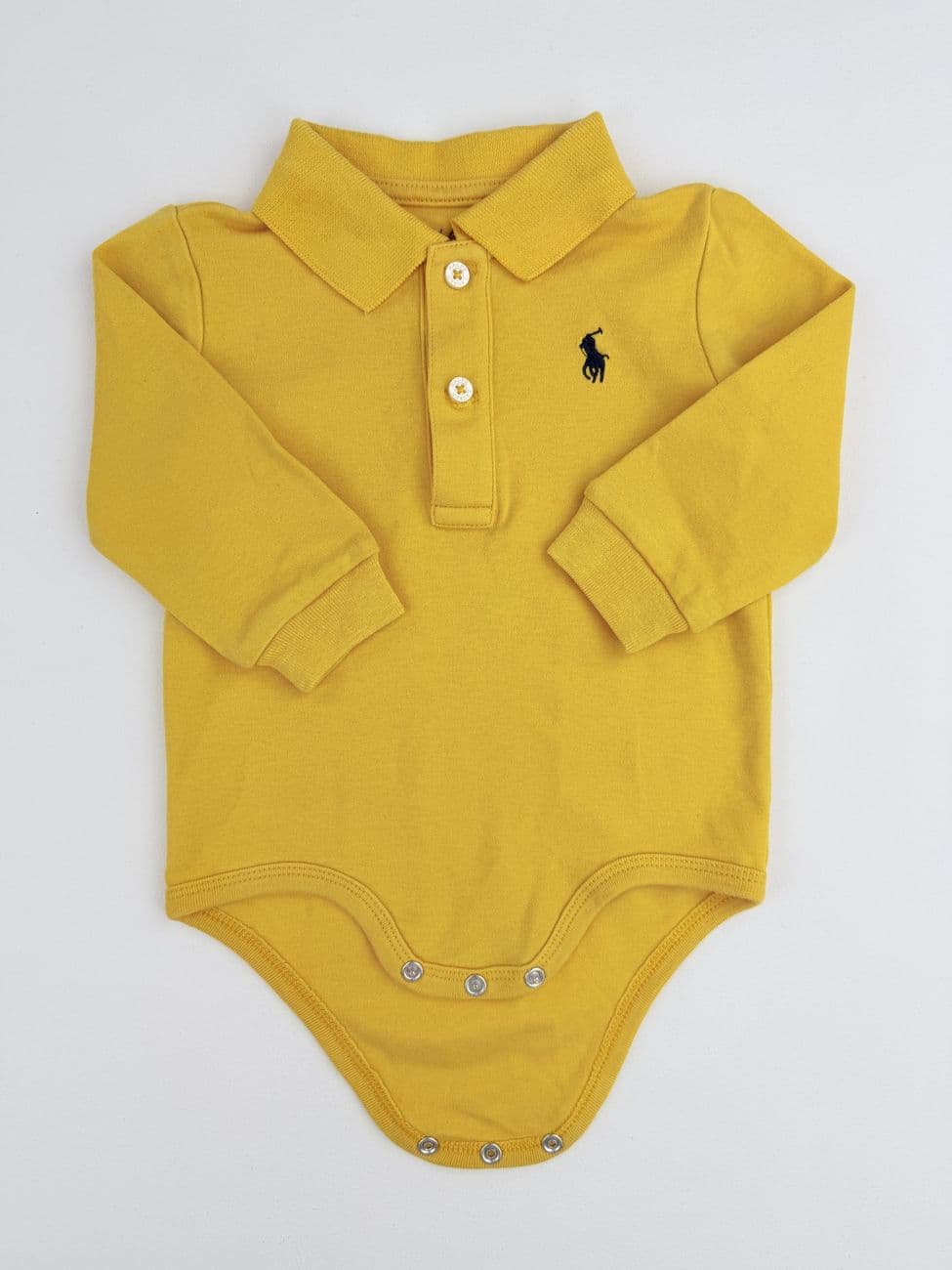 Gelber Polo-Body – Ralph Lauren – 9 Monate