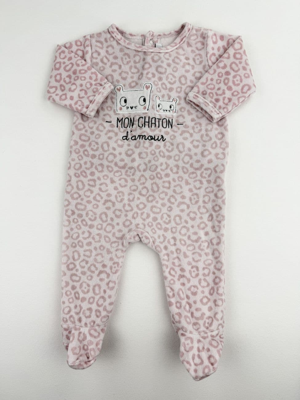 Pyjama imprimé léopard – Gémo – 3 mois