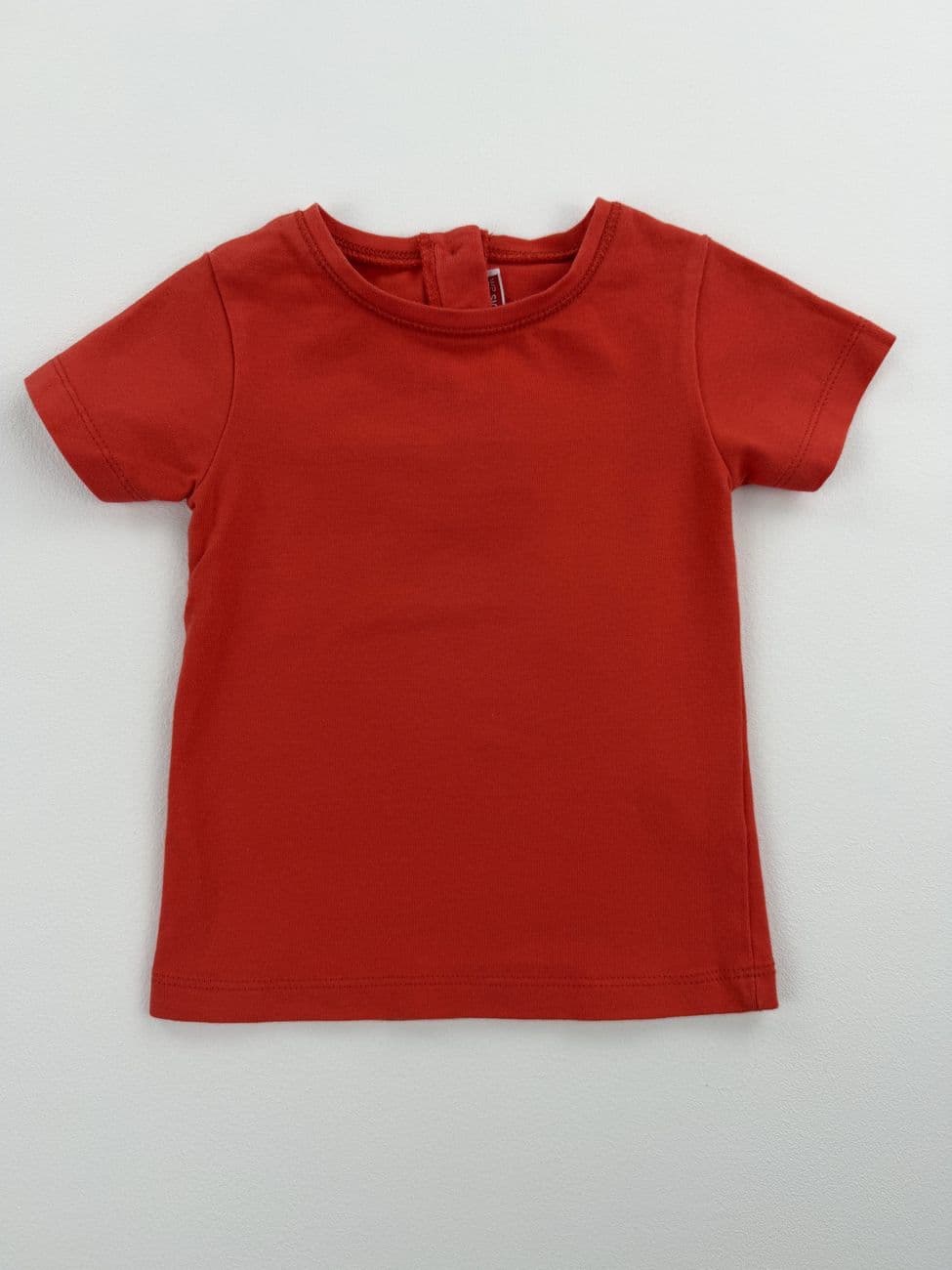 Camiseta roja de manga corta – DPAM – 12 meses (74 cm)