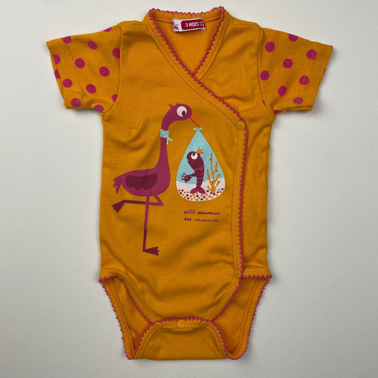 Body cruzado niña - DPAM - 3 meses