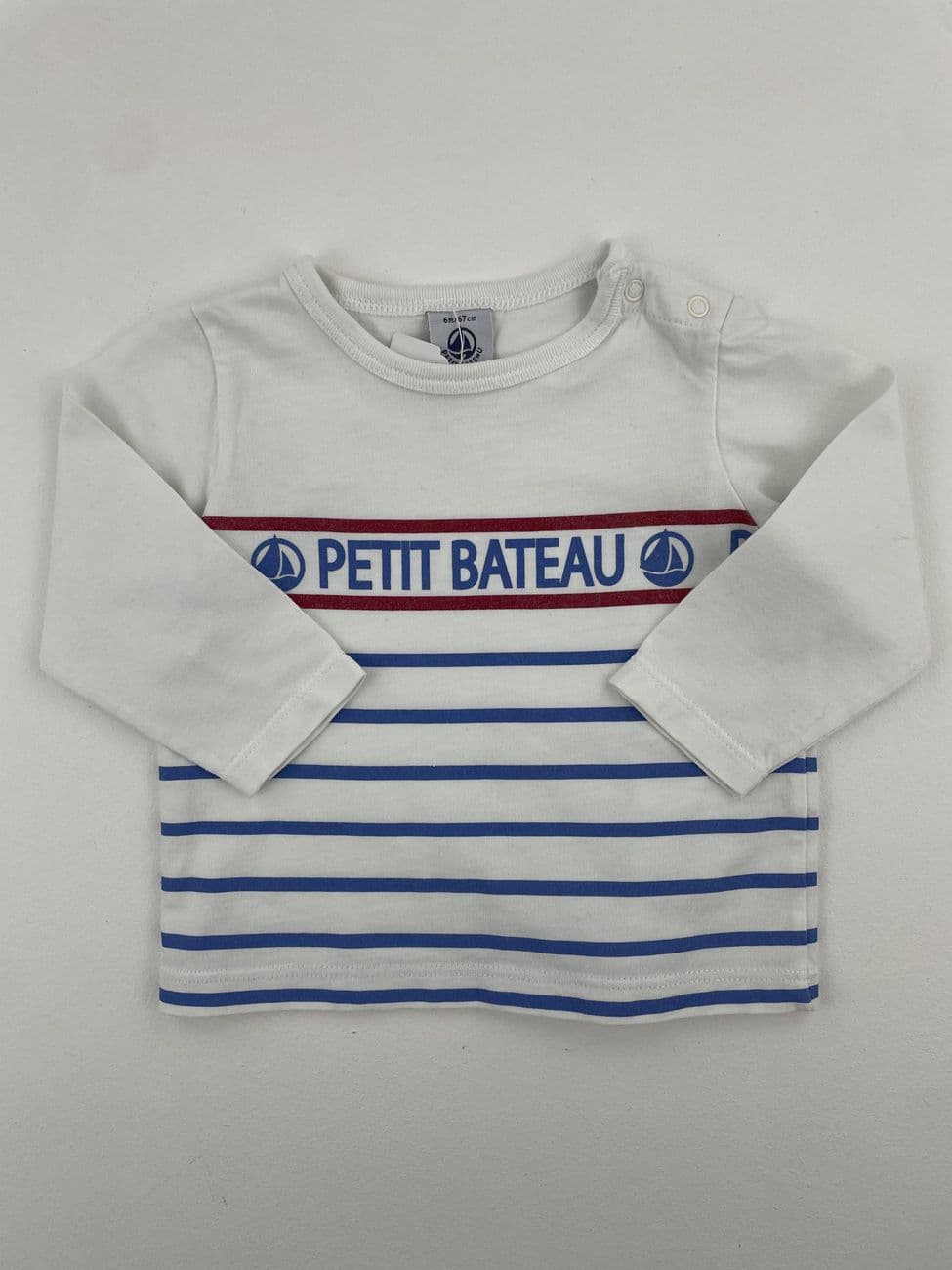 Tee-shirt marinière – Petit Bateau – 6 mois (67 cm)