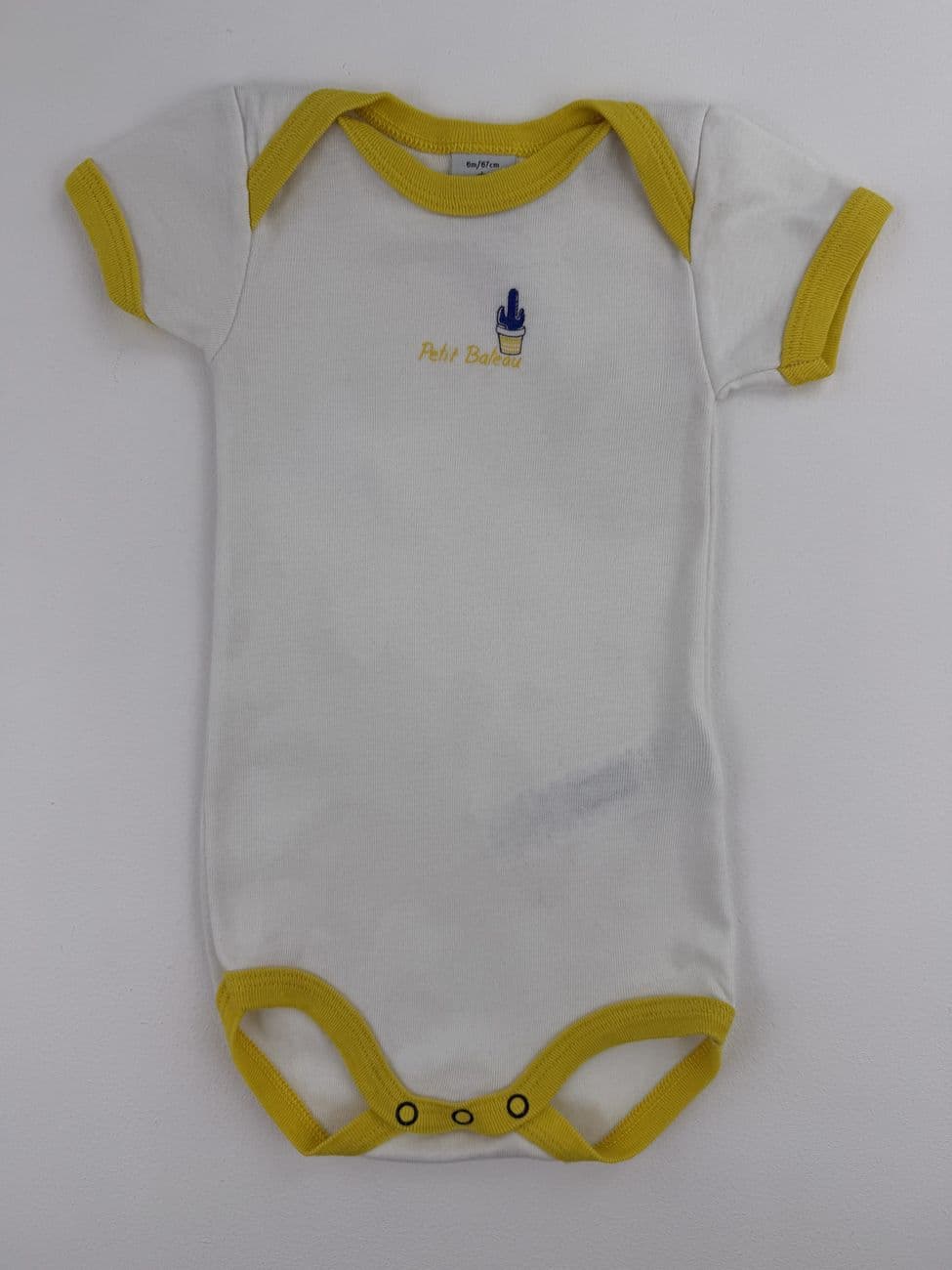 Short-sleeved bodysuit – Petit Bateau – 6 months (67 cm)