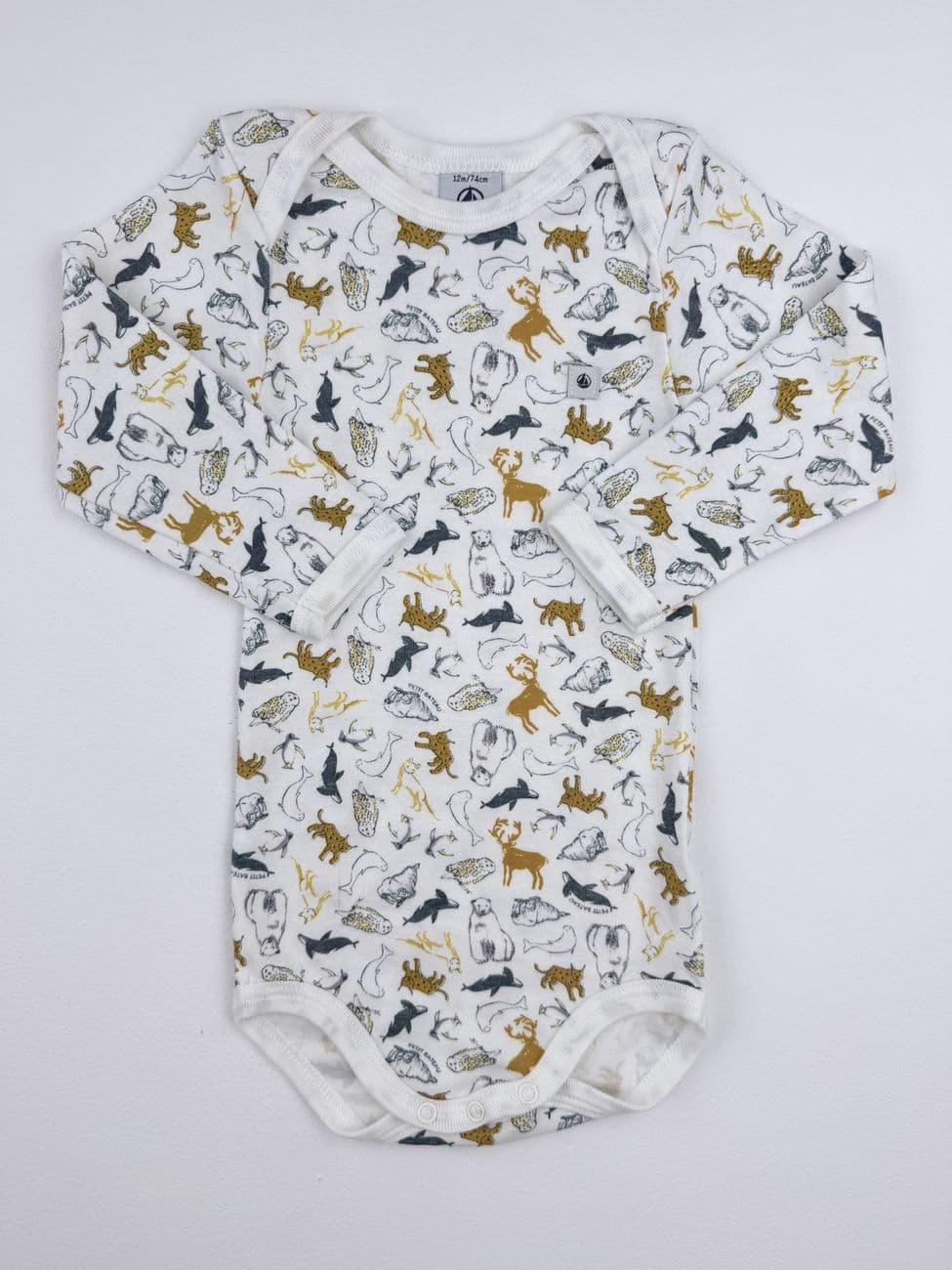 Langarm-Body – Petit Bateau – 12 Monate (74 cm)