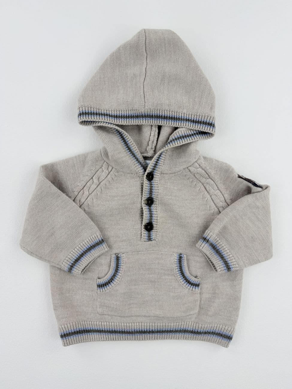 Beiger Kapuzenpullover – Jacadi – 6 Monate