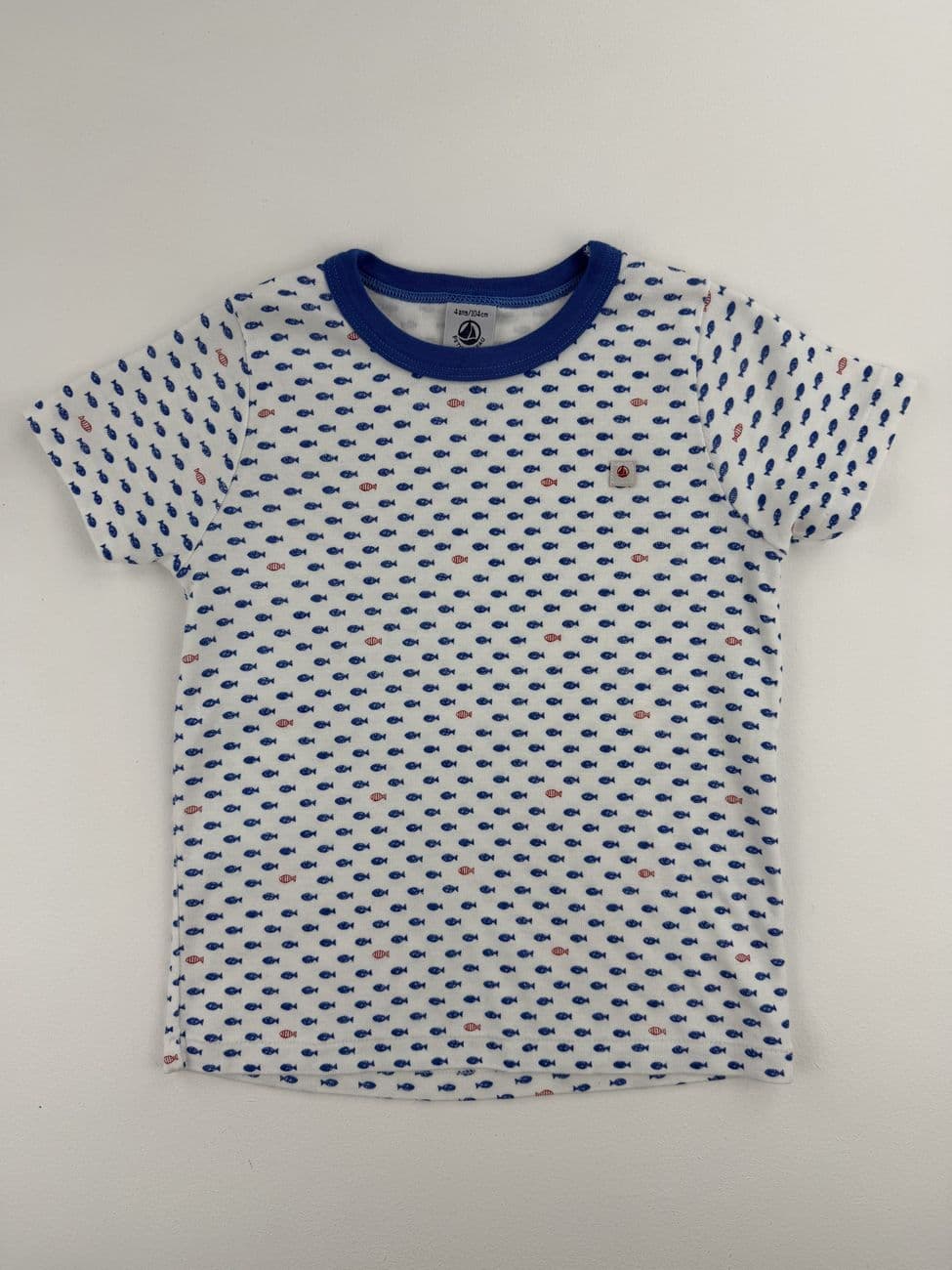T-Shirt mit Fischdruck – Petit Bateau – 4 Jahre (104 cm)