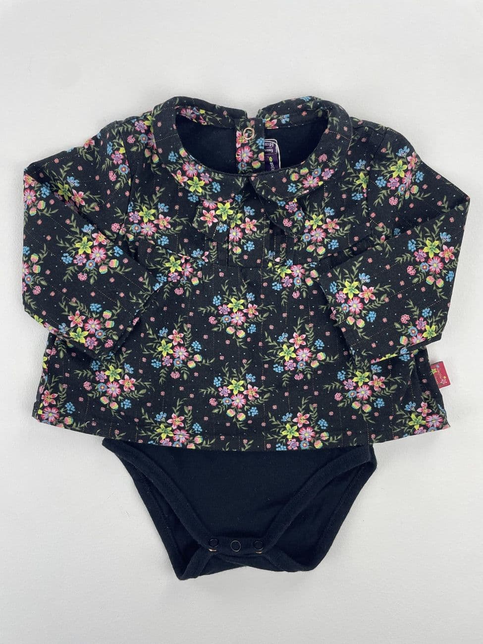 Blusa con body integrado - Sargento mayor - 6 meses (68 cm)