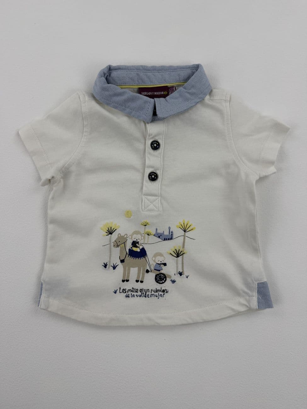 Polo collar t-shirt – Sergeant Major – 3 months (59 cm)