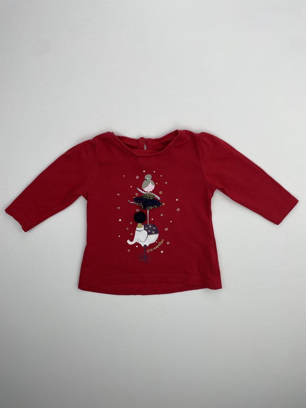 Langarm-T-Shirt – Primark – 0/3 Monate (62 cm)