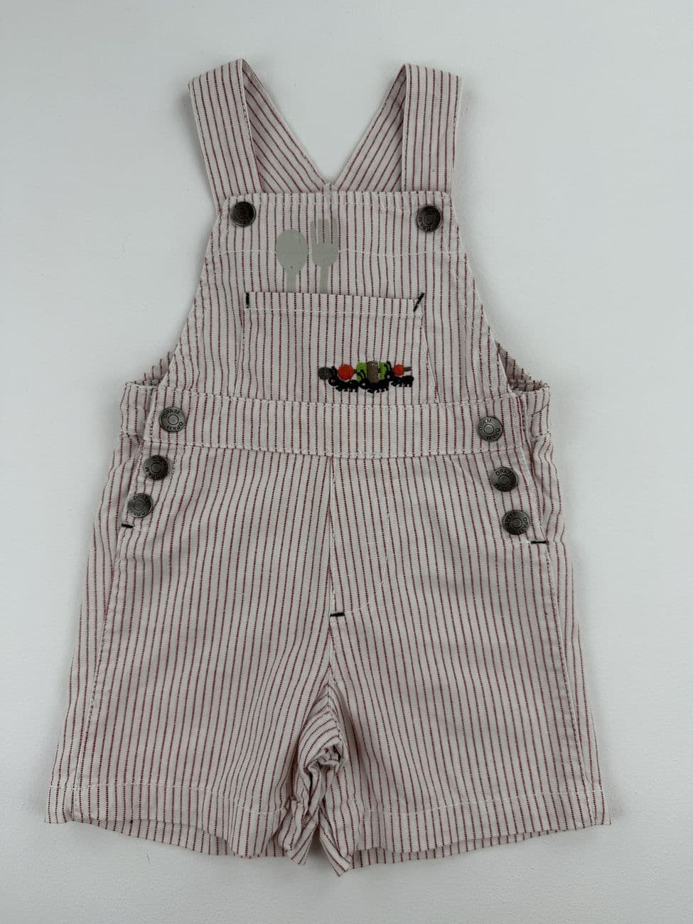 Bestickter gestreifter Overall – DPAM – 6 Monate (67 cm)