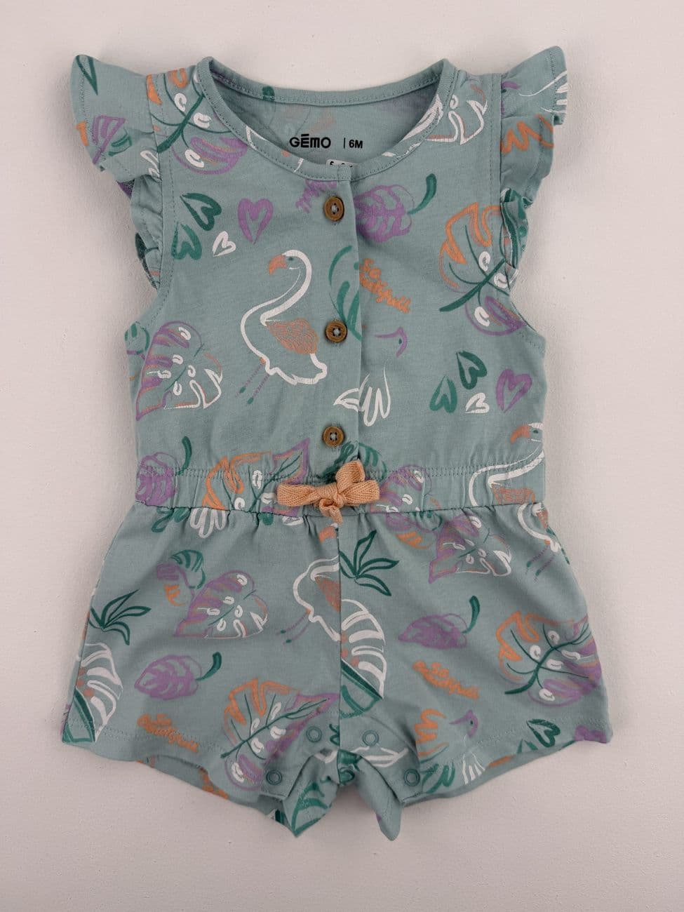 Bedruckter Playsuit – Gémo – 6 Monate