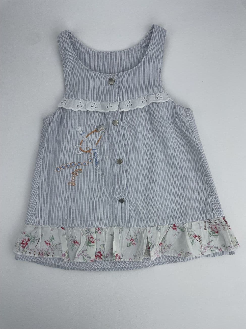 Kleid aus Baumwolle und Leinen – 3 Monate (60 cm)