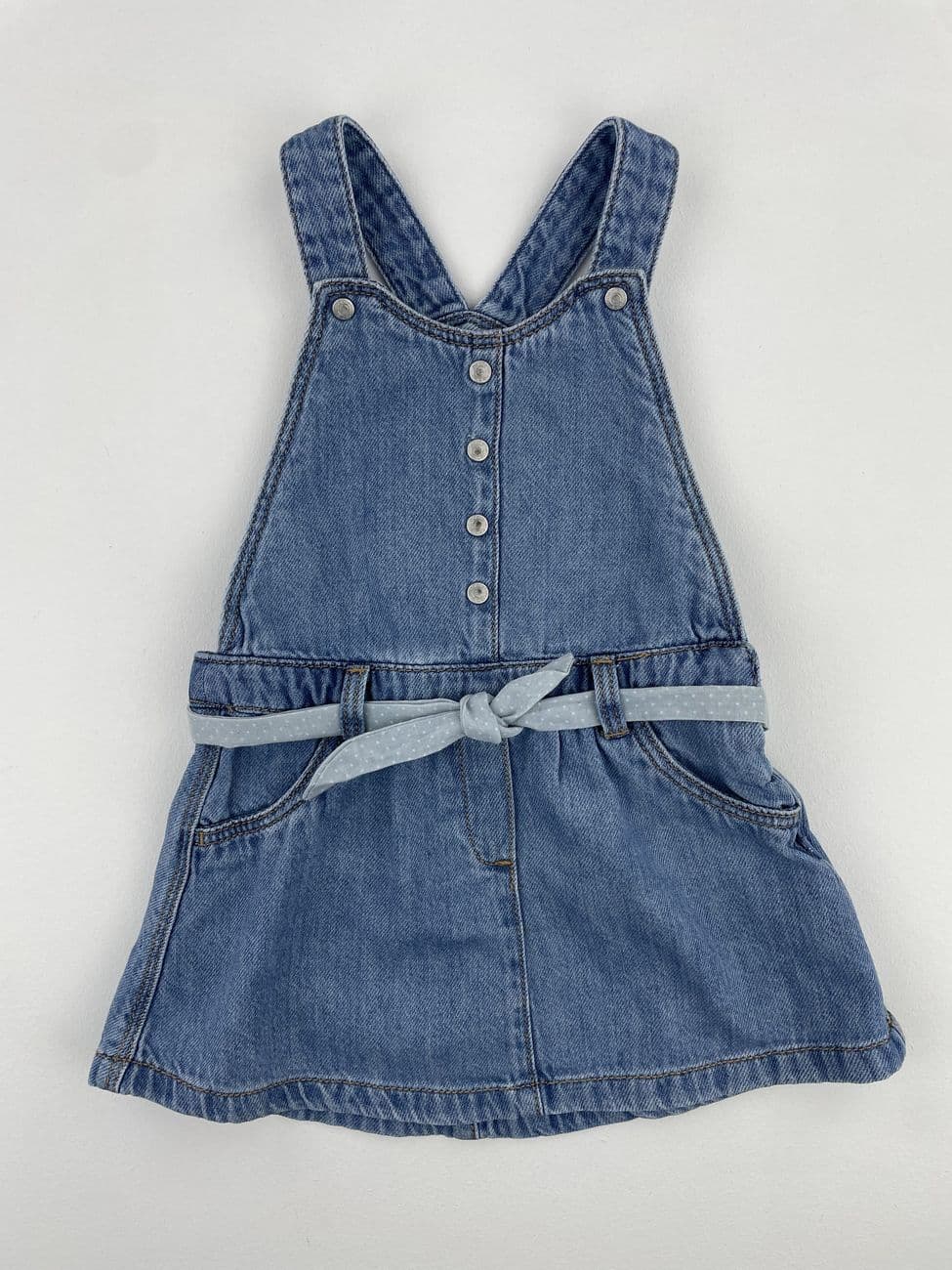Robe salopette en jean – Obaïbi – 23 mois (86 cm)
