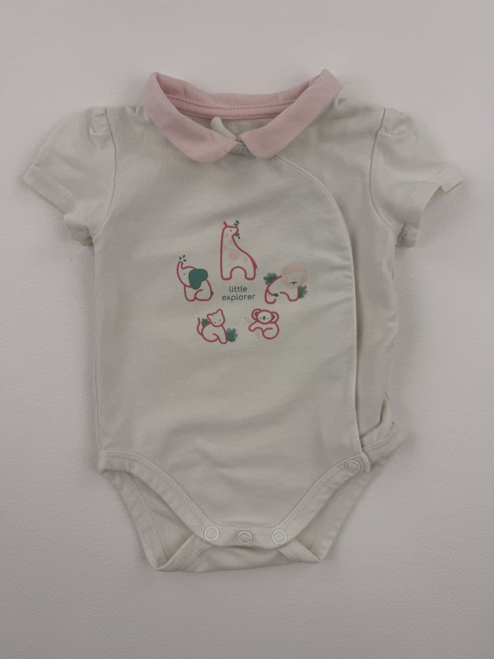 Body mit rosa Kragen – Obaïbi – 3 Monate (59 cm)