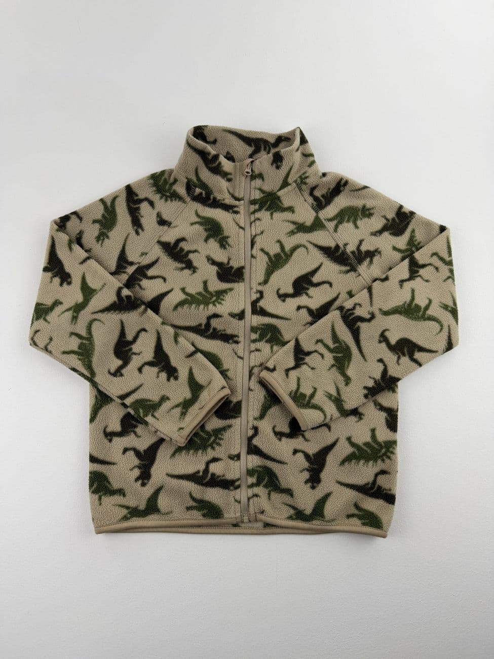 Fleeceweste mit Reißverschluss und Dinosauriermuster – H&M – 5/6 Jahre (110/116 cm)
