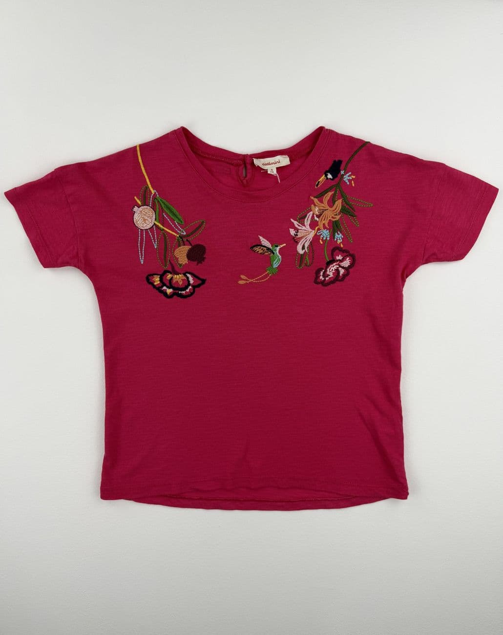 Rosa besticktes T-Shirt – Catimini – 6 Jahre (116 cm)