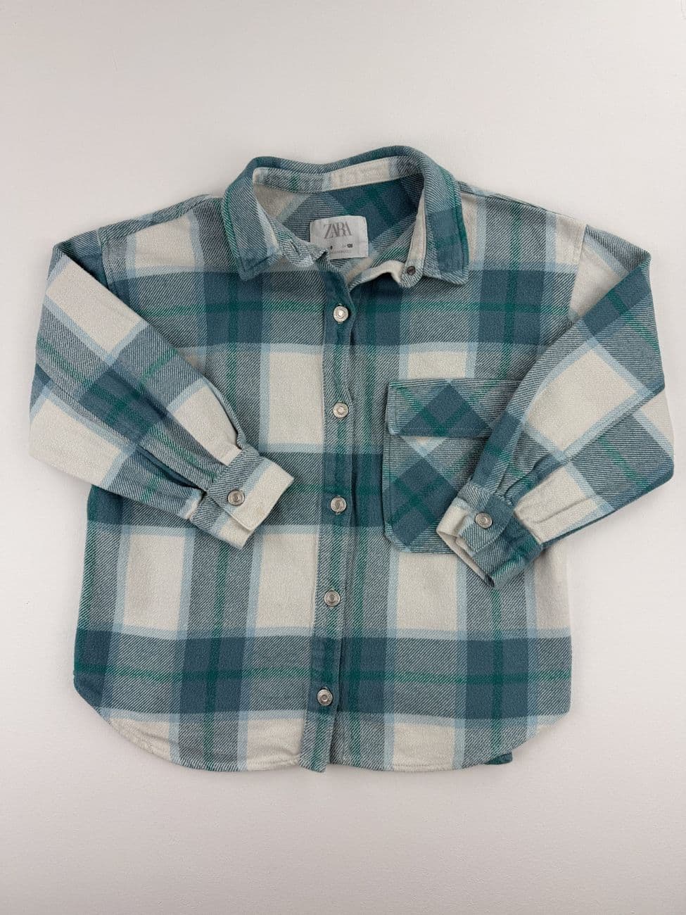 Kariertes Hemd (oder Overshirt) – Zara – 8 Jahre (128 cm)