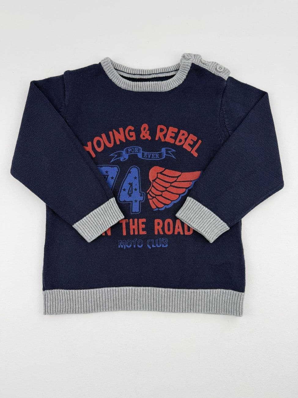 Marineblauer Pullover – Pat & Ripaton – 18 Monate