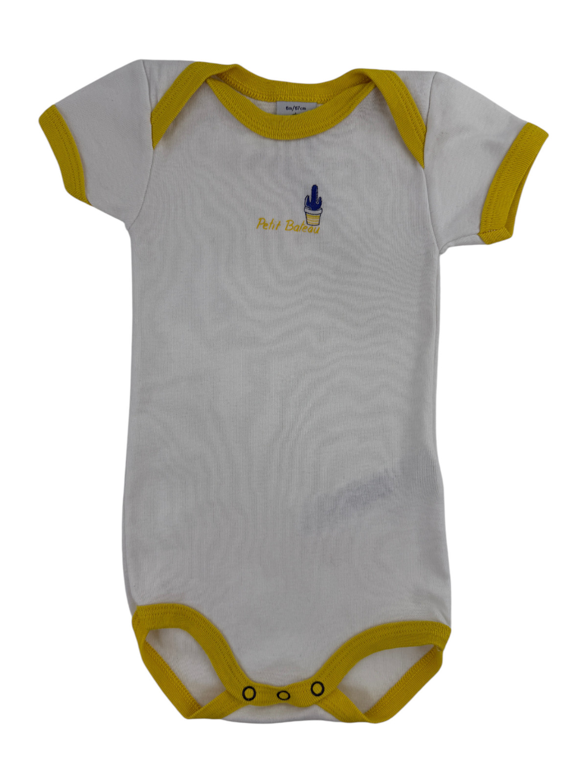 Short-sleeved bodysuit โ Petit Bateau โ 6 months (67 cm)