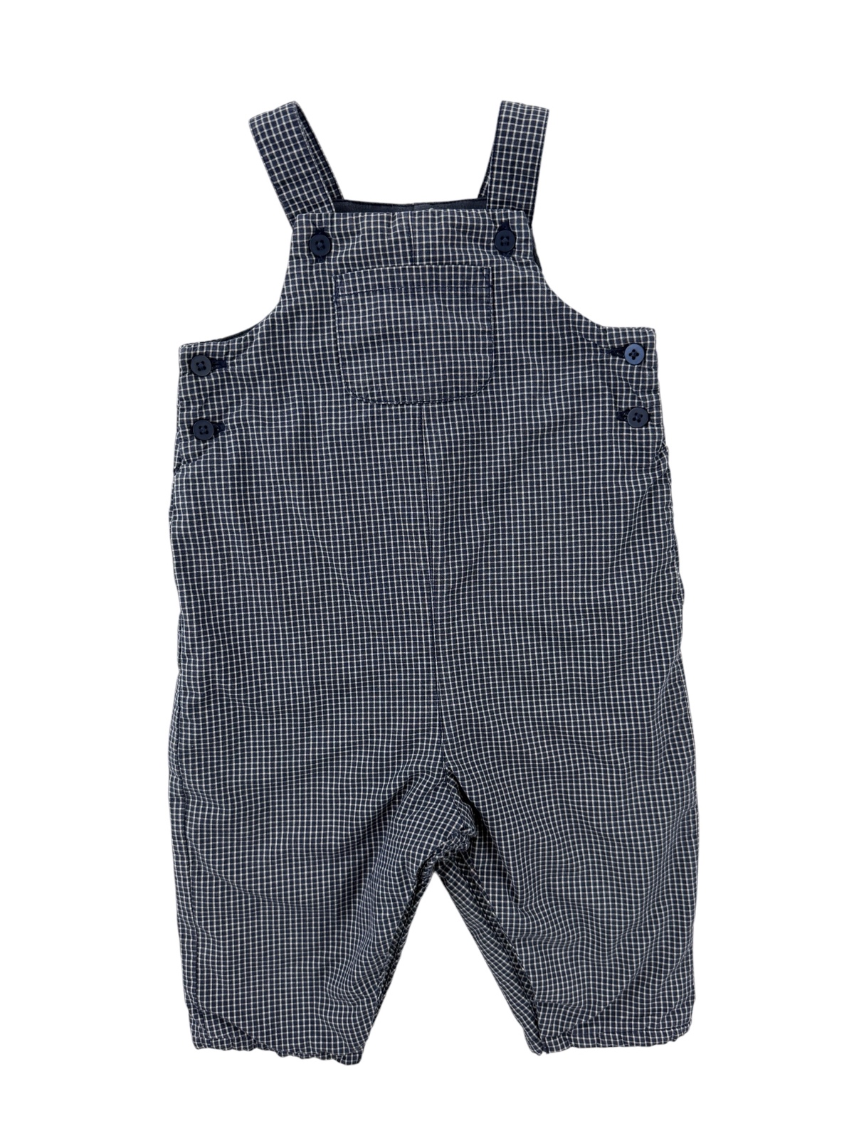 Karierter, gefütterter Overall – Bout’chou – 6 Monate (67 cm)